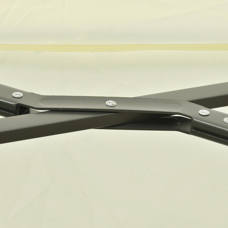 Patio Umbrellas, 14' x 9' Double-Sided Offset Cantilever Patio Umbrella Shade with Crank Open - Beige - Seasonal Overstock