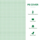 6.6' x 2.5' x 5.5' Portable Walk-In Greenhouse Hot House for Patio or Balcony - Green