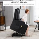 Lift Chairs, West Haven Power Lift Chair Recliner with Remote and Cup Holders - Black - Seasonal Overstock