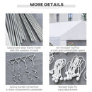 Product details of a gazebo tent with materials and features listed.