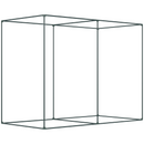 6.5' x 3.3' Mesh Garden Protection Cover with Zipper Door - Black