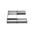 Planters, 8' x 8' Set of 5 Raised Garden Planter Boxes Galvanized Steel - 12in Deep - Grey - Seasonal Overstock