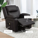 Lift Chairs, Luxharbor Lane Powered Lift Assist Recliner Chair with Remote Control - Brown Faux Leather - Seasonal Overstock