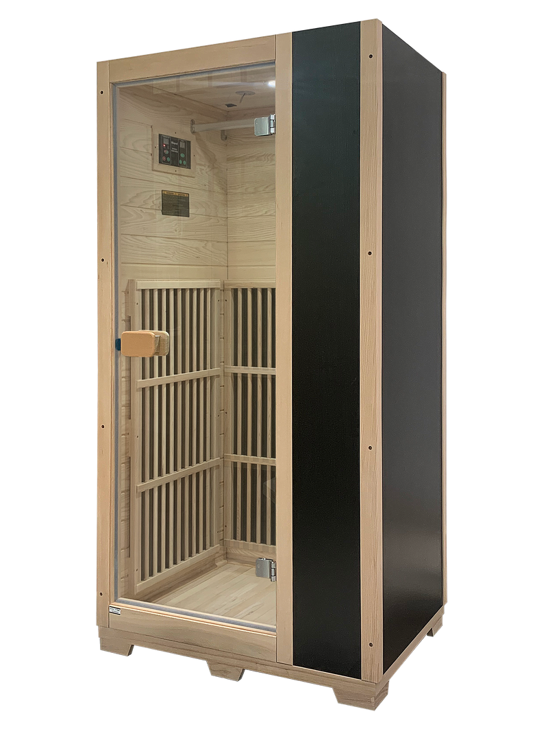 Blisspod | Vienna | Far Infrared Sauna | Canadian Hemlock Very Low EMF | 72.8"H x 35.4"W x 25.6"D | 1 Person