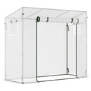 Greenhouses, 6.6' x 2.5' x 5.5' Portable Walk-In Greenhouse Hot House for Patio or Balcony - White - Seasonal Overstock