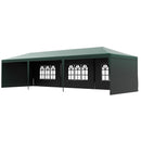 Canopy Tents, 10' x 29' Green Party Canopy Tent with 5 Wall Panels - Seasonal Overstock