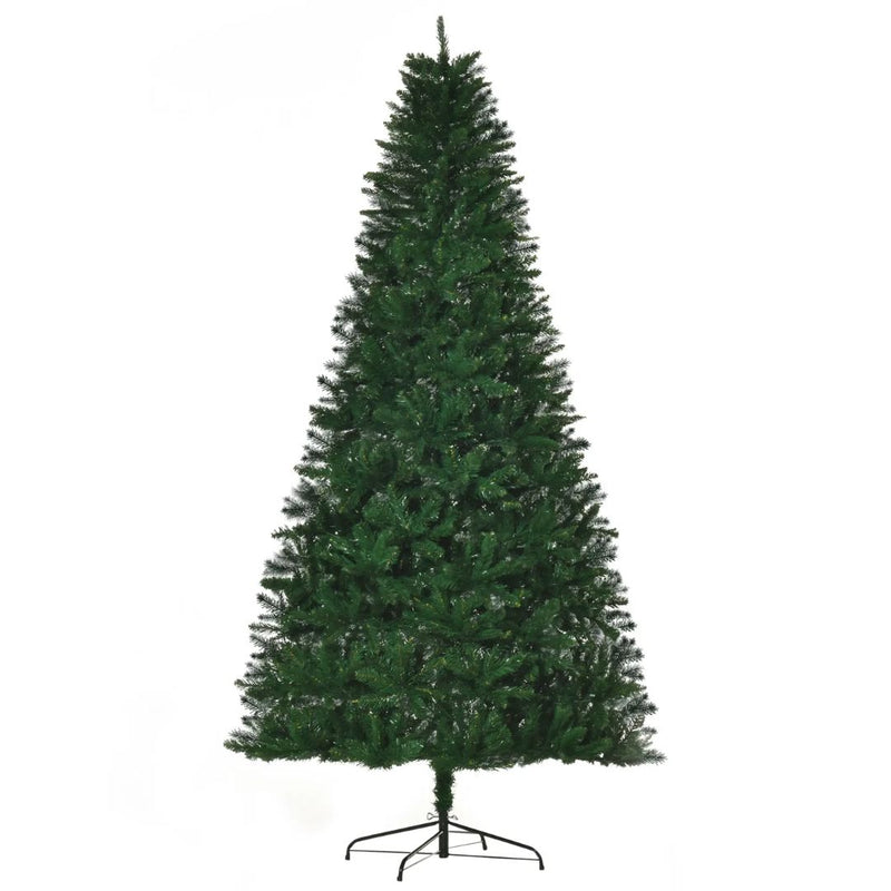 8ft Artificial Christmas Tree for Indoor Use with Foldable Base