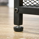 2-Tier Firewood Rack with Chic Reindeer and Fireplace Tools Shovel, Broom, Poker, Tongs, & Side Hooks