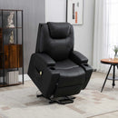 Lift Chairs, West Haven Power Lift Chair Recliner with Remote and Cup Holders - Black - Seasonal Overstock