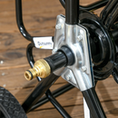 Gardening Accessories, Garden Hose Reel Cart with Wheels and Manual Winding Crank - Black - Seasonal Overstock