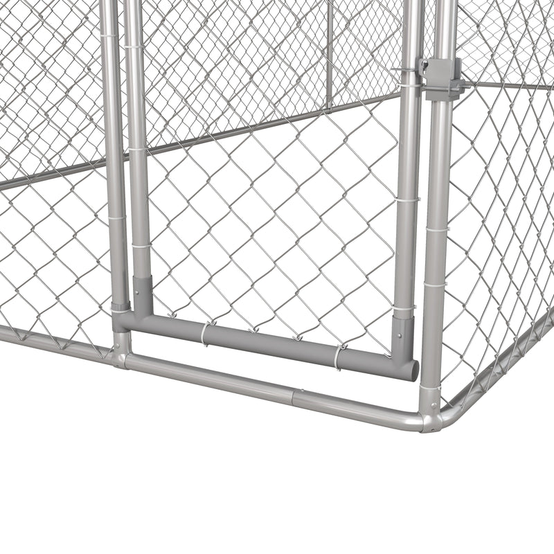 Dog Kennels, 20' x 7.5' x 5' Outdoor Dog Kennel Run with Waterproof Canopy - Seasonal Overstock