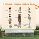Dog Kennels, 20' x 7.5' x 5' Outdoor Dog Kennel Run with Waterproof Canopy - Seasonal Overstock