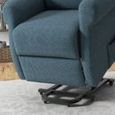 Lift Chairs, Sling River Wingback Lift Assist Recliner Chair with remote Control - Blue - Seasonal Overstock