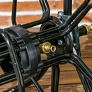 Gardening Accessories, Garden Hose Reel Cart with Wheels and Manual Winding Crank - Black - Seasonal Overstock