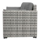 Patio Furniture, Manchester Creek Outdoor Patio Rattan Sofa - Grey & Grey - Seasonal Overstock