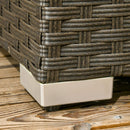 Patio Furniture, Chestnut Cove 6pc Modular Outdoor Patio Set Sectional Sofa - Grey - Seasonal Overstock