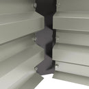 Planters, Set of 2 Raised Garden Planter Boxes 43" X 20" Galvanized Steel - 12in Deep - Dark Grey - Seasonal Overstock