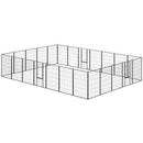 24-Panel Heavy Duty Dog Play Pen with 44.5" Wall Height for Small to Medium Dogs