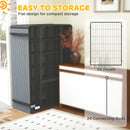 24-Panel Heavy Duty Dog Play Pen with 44.5" Wall Height for Small to Medium Dogs