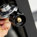 Genesis 50,000 BTU Propane Fire Table Mixed Grey Rattan with Glass Cover