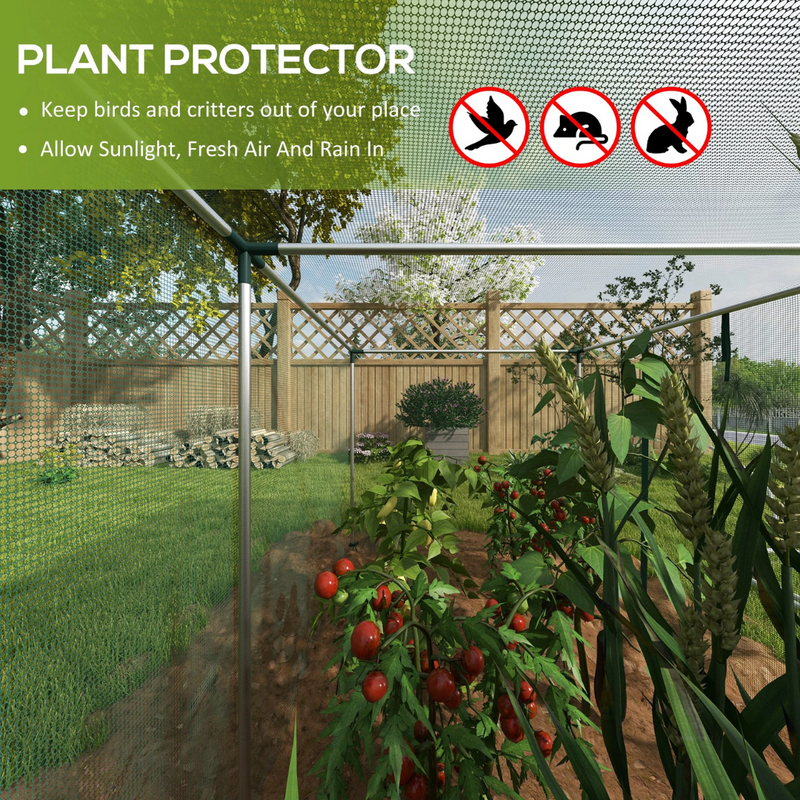 4' x 12' Protective Mesh Plant Cage Garden Netting Pest Protector Tent