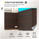 Patio Furniture, Sola Vina 3pc Outdoor Patio Sofa and Ottoman Set with Table - Light Blue - Seasonal Overstock