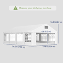 26 x 20 Heavy Duty White Canopy Tent for Events and Parties