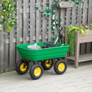 Gardening Accessories, Garden Dump Cart with 125L Tipping Bin, 12in Pneumatic Tires - Holds up to 440 lbs - Seasonal Overstock