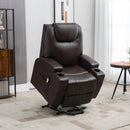 Lift Chairs, West Haven Power Lift Chair Recliner with Remote and Cup Holders - Brown - Seasonal Overstock