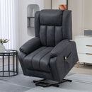 Lift Chairs, Anatole Electric Lift Assist Recliner Chair with Remote in Grey Microfibre - Seasonal Overstock