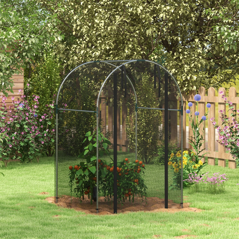 4' x 4' Protective Plant Cage Garden Netting Pest Protector Kit