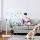 3-Speed Floor Standing Fan with Remote Control, Oscillating Movement. White