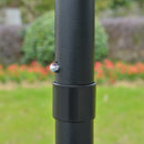 Umbrella Base Weights, 3-Tier Patio Umbrella Shade Market Umbrella with Hand Crank and Tilt - Red - Seasonal Overstock