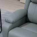 Lift Chairs, Luxharbor Lane Powered Lift Assist Recliner Chair with Remote Control - Grey Faux Leather - Seasonal Overstock