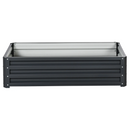 4' x 2' Raised Garden Bed Planter Planter Box Galvanized Steel 12in - Dark Grey