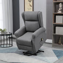 Lift Chairs, Sling River Wingback Lift Assist Recliner Chair with remote Control - Grey - Seasonal Overstock