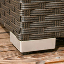 Patio Furniture, Chestnut Cove 6pc Modular Outdoor Patio Set Sectional Sofa - Blue - Seasonal Overstock