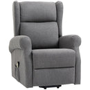 Lift Chairs, Sling River Wingback Lift Assist Recliner Chair with remote Control - Grey - Seasonal Overstock