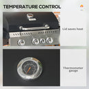 Outdoor Grills, 38,000 BTU 3 Burner Propane BBQ Cart with 1 Side Burner and Warming Rack - Seasonal Overstock