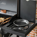 Outdoor Grills, 38,000 BTU 3 Burner Propane BBQ Cart with 1 Side Burner and Warming Rack - Seasonal Overstock