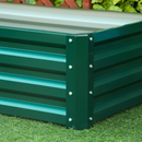 4' x 2' Raised Garden Bed Planter Planter Box Galvanized Steel 12in - Green