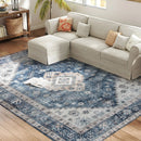 Area Rugs, Aegean Slate Washable Vintage Area Rug by Sahara Designs - Seasonal Overstock