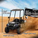 Ride-On Cars, 2-Seater 24V Electric Ride On UTV Car for Kids w/ Parental Remote and Sun Roof - Black - Seasonal Overstock