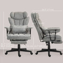 Office Chairs, The Beaumont XL Executive High Back Office Chair, Big and Tall Size up to 400 lbs - Grey - Seasonal Overstock