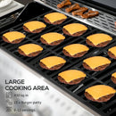 Outdoor Grills, 40,000 BTU 4+1 Burner Liquid Propane BBQ Cart with 1 Side Burner and Warming Rack - Seasonal Overstock