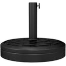 Umbrella Base Weights, 40lbs Black Rattan Look Umbrella Base for Patio Umbrellas - Seasonal Overstock