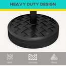 Umbrella Base Weights, 40lbs Black Rattan Look Umbrella Base for Patio Umbrellas - Seasonal Overstock