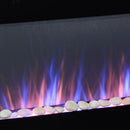 41-Inch Wall Mounted Fireplace with 7 Colour LED Flame Effect