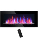 41-Inch Wall Mounted Fireplace with 7 Colour LED Flame Effect