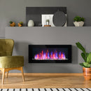41-Inch Wall Mounted Fireplace with 7 Colour LED Flame Effect